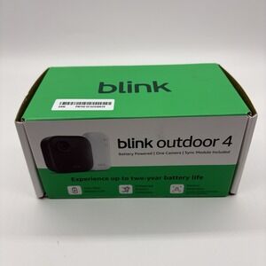 Sealed~ Blink Outdoor 4 - 4th Gen Smart Security Camera Wire Free W/ Sync Module